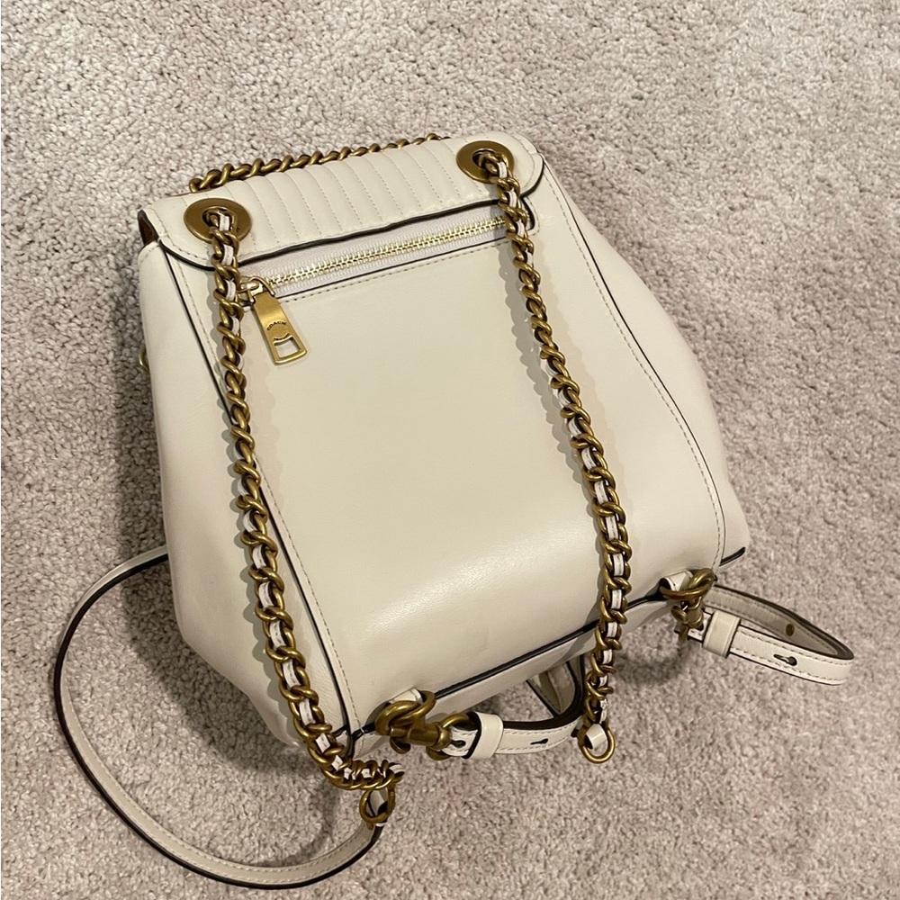 Coach leather mini backpack with tag